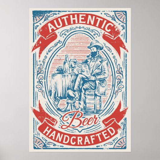 Authentisches Bierposter Poster (Vorne)