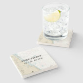 Authentisches Bootfahrt-Diagramm Fort Pierce, Steinuntersetzer (Seitenansicht)