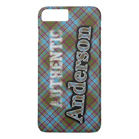 Authentisches Clan Anderson Scottish Tartan Design Case-Mate iPhone Hülle (Rückseite)