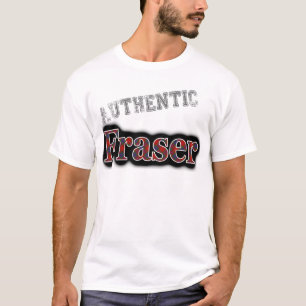 Authentisches Clan Fraser Tartan Namensdesign T-Shirt