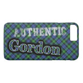 Authentisches Clan Gordon Scottish Tartan Design Case-Mate iPhone Hülle (Rückseite (Horizontal))