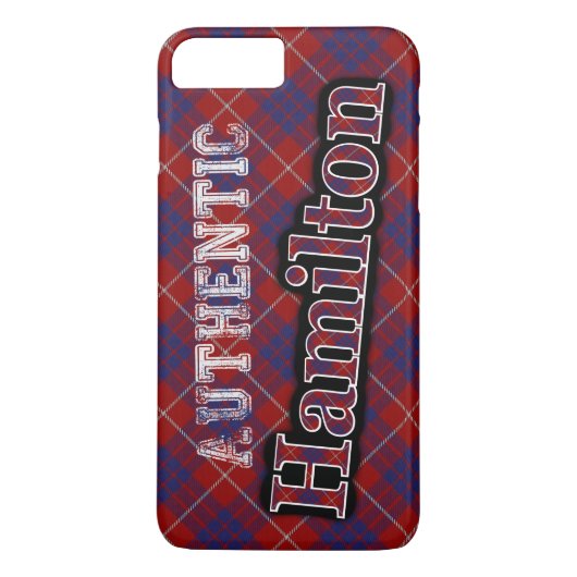 Authentisches Clan Hamilton Scottish Tartan Design Case-Mate iPhone Hülle (Rückseite)