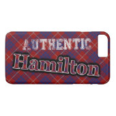 Authentisches Clan Hamilton Scottish Tartan Design Case-Mate iPhone Hülle (Rückseite (Horizontal))