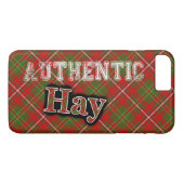 Authentisches Clan Hay Scottish Tartan Design Case-Mate iPhone Hülle (Rückseite (Horizontal))