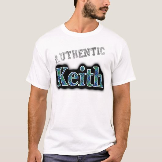 Authentisches Clan Keith Tartan Namensdesign T-Shirt (Vorderseite)