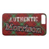 Authentisches Clan Morrison Scottish Tartan Design Case-Mate iPhone Hülle (Rückseite (Horizontal))