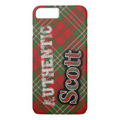 Authentisches Clan Scott Scottish Tartan Design Case-Mate iPhone Hülle (Rückseite)