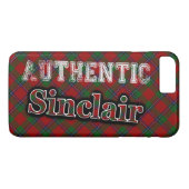 Authentisches Clan Sinclair Scottish Tartan Design Case-Mate iPhone Hülle (Rückseite (Horizontal))