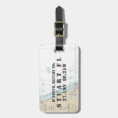 Authentisches Diagramm Stuart FL Gepäckanhänger (Vorderseite vertikal)