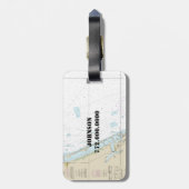 Authentisches Diagramm Stuart FL Gepäckanhänger (Rückseite vertikal)