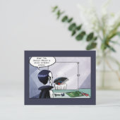 Authentisches Dracula Makeup Postkarte (Stehend Vorderseite)