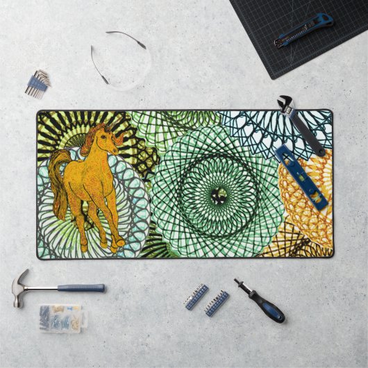 Authentisches Einhorn Schreibtischunterlage (Arbeitsplatz)