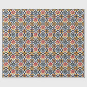 Authentisches marokkanisch Inspiriertes Farbmuster Geschenkpapier (Flach)