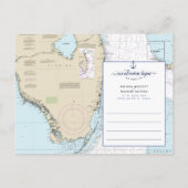 Authentisches nautisches Abenteuer beginnt Save th Ankündigungspostkarte (Rückseite)