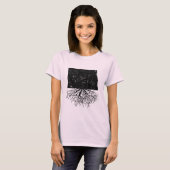 Authentisches North Dakota wurzelt T-Shirt (Vorne ganz)