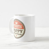 Authentisches Pappy ein wirklicher Klassiker Kaffeetasse (Vorderseite Links)