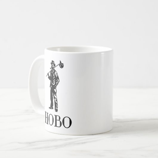 Authentisches Premium-Design des HOBO Kaffeetasse (Vorderseite Links)