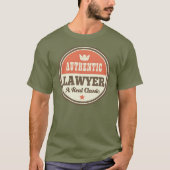 Authentisches Rechtsanwalt-(lustiges) Geschenk T-Shirt (Vorderseite)