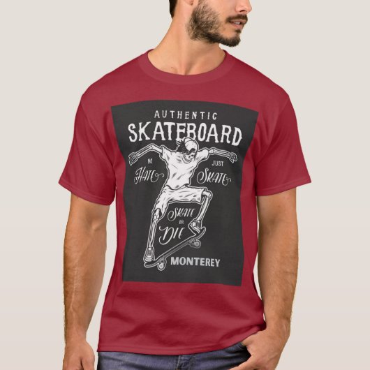Authentisches Skateboarding T-Shirt (Vorderseite)