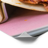 Authentisches Tacos: Beliebtes Essen in der mexika Poster (Ecke)