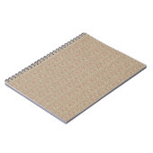 Authentisches Utility-Khaki und burgunderrote Flor Notizblock (Linke Seite)