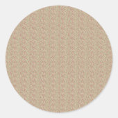 Authentisches Utility-Khaki und burgunderrote Flor Runder Aufkleber (Vorderseite)