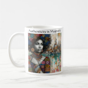 Authentizität ist magnetisch kaffeetasse