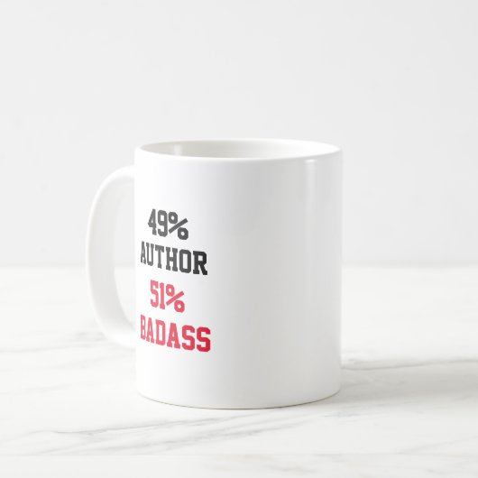 Author Badass Kaffeetasse (Vorderseite Links)