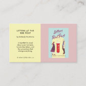 Author Book Promotion Custom YA Novel Pastel Visitenkarte (Vorderseite)