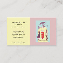 Author Book Promotion Custom YA Novel Pastel Visitenkarte