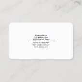 Author Business Card Elegantes Circle Dots Motiv Visitenkarte (Rückseite)