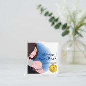 Author Business Card Quadratische Visitenkarte (Stehend Vorderseite)