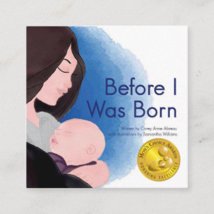 Author Business Card Quadratische Visitenkarte