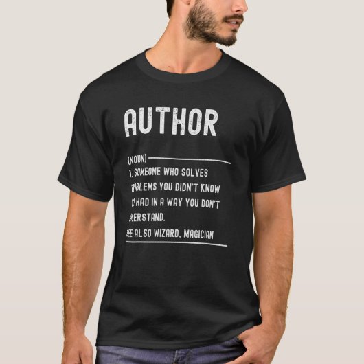 Author Definition Shirts Funny Job Titel (Vorderseite)