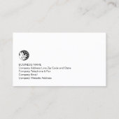 Author Imitate Gold Quill Icon Business Card Visitenkarte (Rückseite)