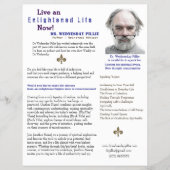 Author One Sheet Book Marketing Blue Flyer (Vorne)