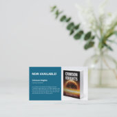 Author Promotional Book Marketing Photo Visitenkarte (Stehend Vorderseite)