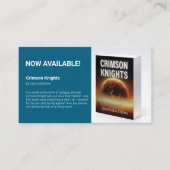 Author Promotional Book Marketing Photo Visitenkarte (Vorderseite)