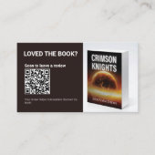 Author QR Book Review Request Free Bonus Chapter Visitenkarte (Vorderseite)