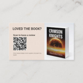 Author QR Code Book Review Request Promo Marketing Visitenkarte