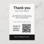 Author Thank You Insert Card Book Review Request (Vorderseite)