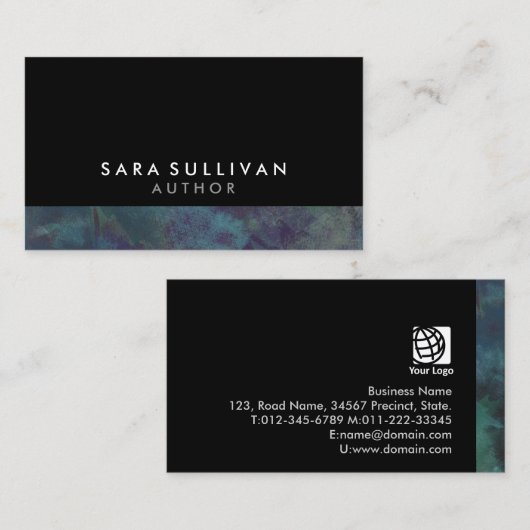 Author Writer Publishing Visitenkarte (Vorne/Hinten)
