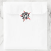 Authority Networker Star Faustaufkleber Runder Aufkleber (Tasche)