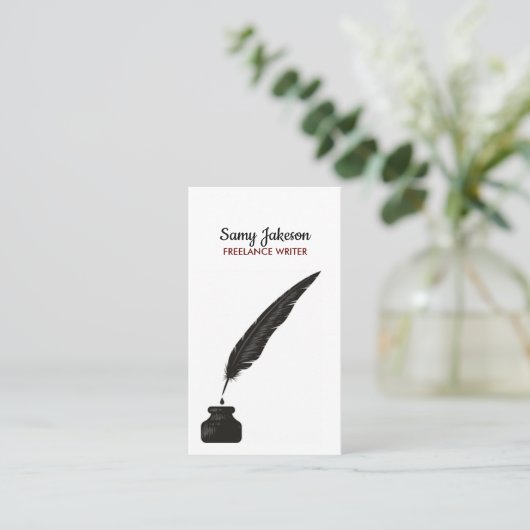 AUTHORS & WRITERS-Visitenkarte Visitenkarte (Stehend Vorderseite)