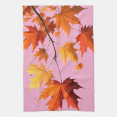 Authumn leaves Kitchen Towels pink Geschirrtuch (Vertikal)