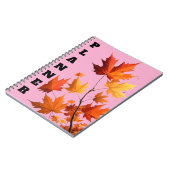 Authumn leaves Spiral Photo Notebook Notizblock (Linke Seite)
