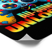 Autis für Level Au-some Unlock Video Game Controll Poster (Ecke)