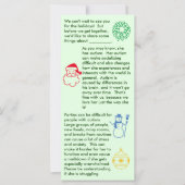 Autisan Christmas Girl Flat Card (Vorderseite)