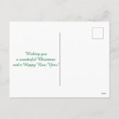 Autisan Christmas Wreath Feiertagspostkarte (Rückseite)