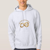 Autism Acceptance Au Gold Infinity Symbol Hoodie (Vorderseite)